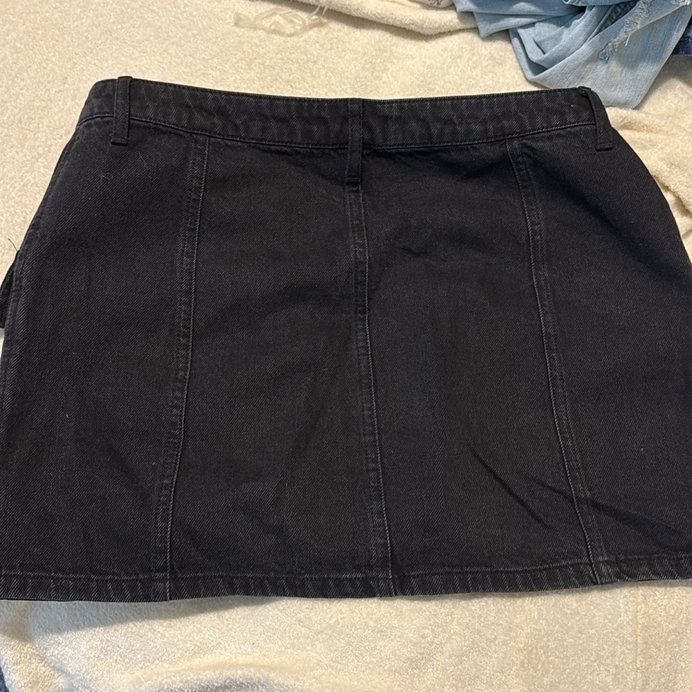 2 JEAN Skirt bundle 
Black Denim Mini Skirt AND denim A line skirt - Picture 2 of 5